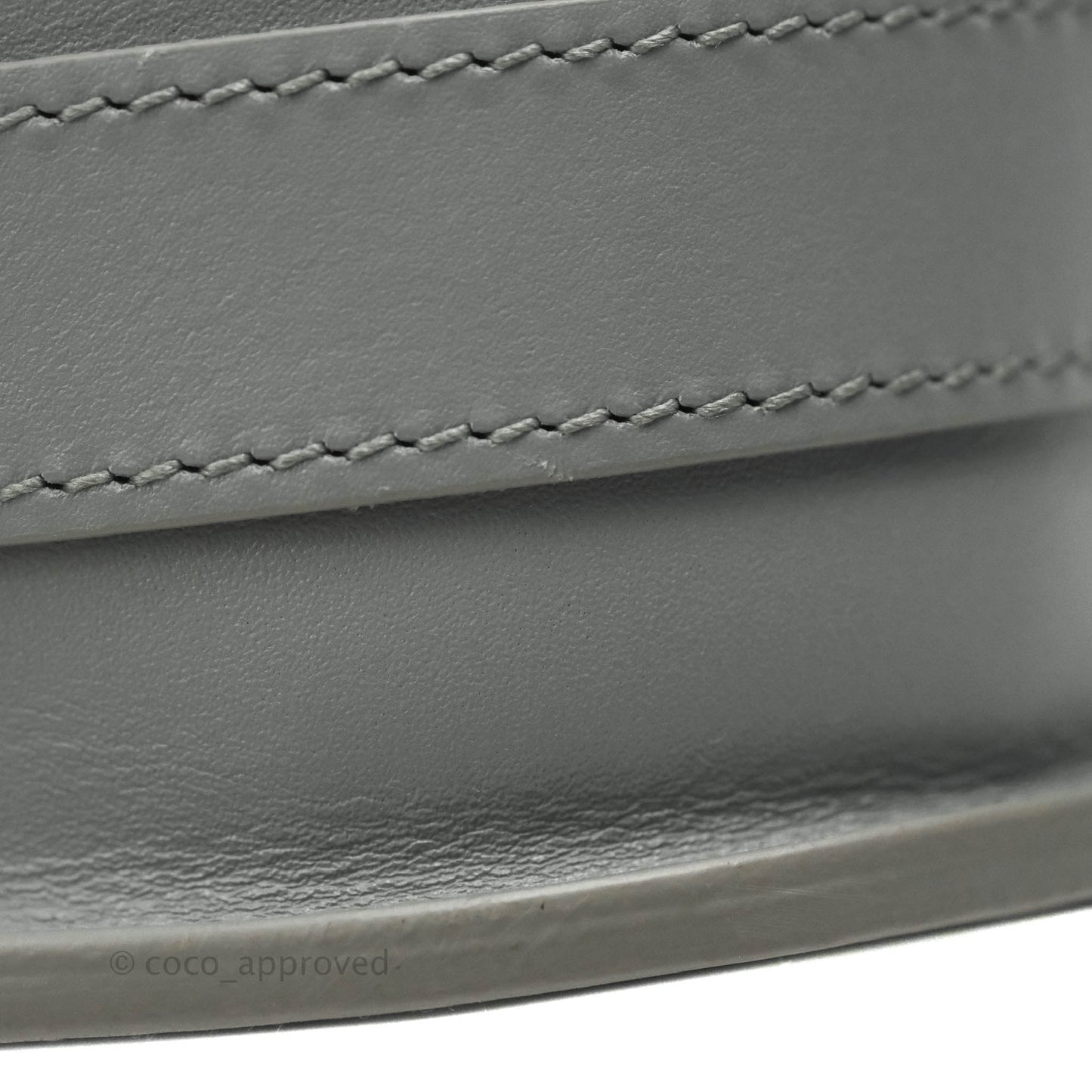 Christian Dior Box Calfskin Medium Bobby Flap Stone Grey