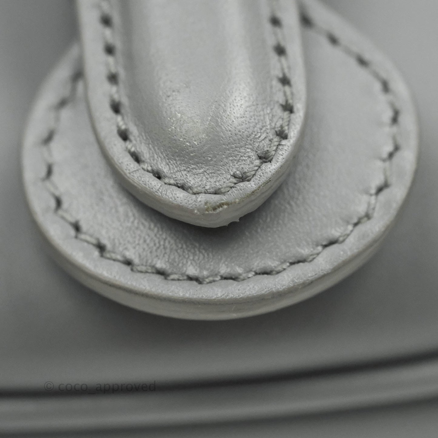 Christian Dior Box Calfskin Medium Bobby Flap Stone Grey