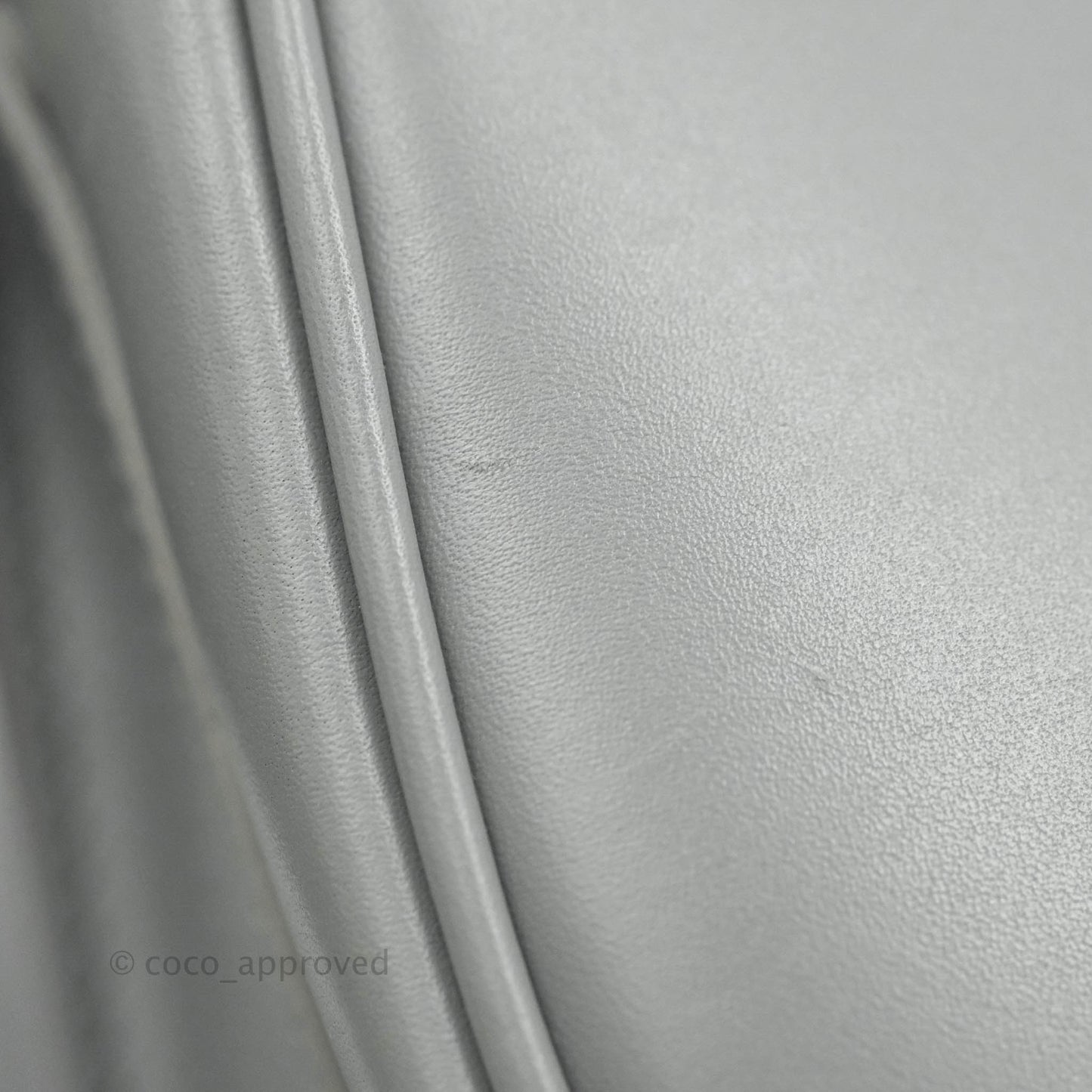 Christian Dior Box Calfskin Medium Bobby Flap Stone Grey