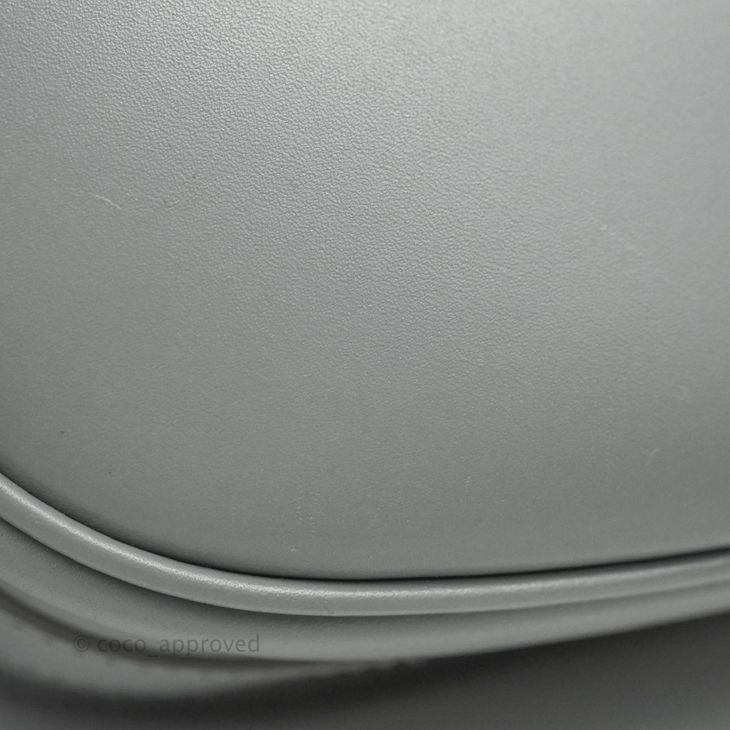 Christian Dior Box Calfskin Medium Bobby Flap Stone Grey