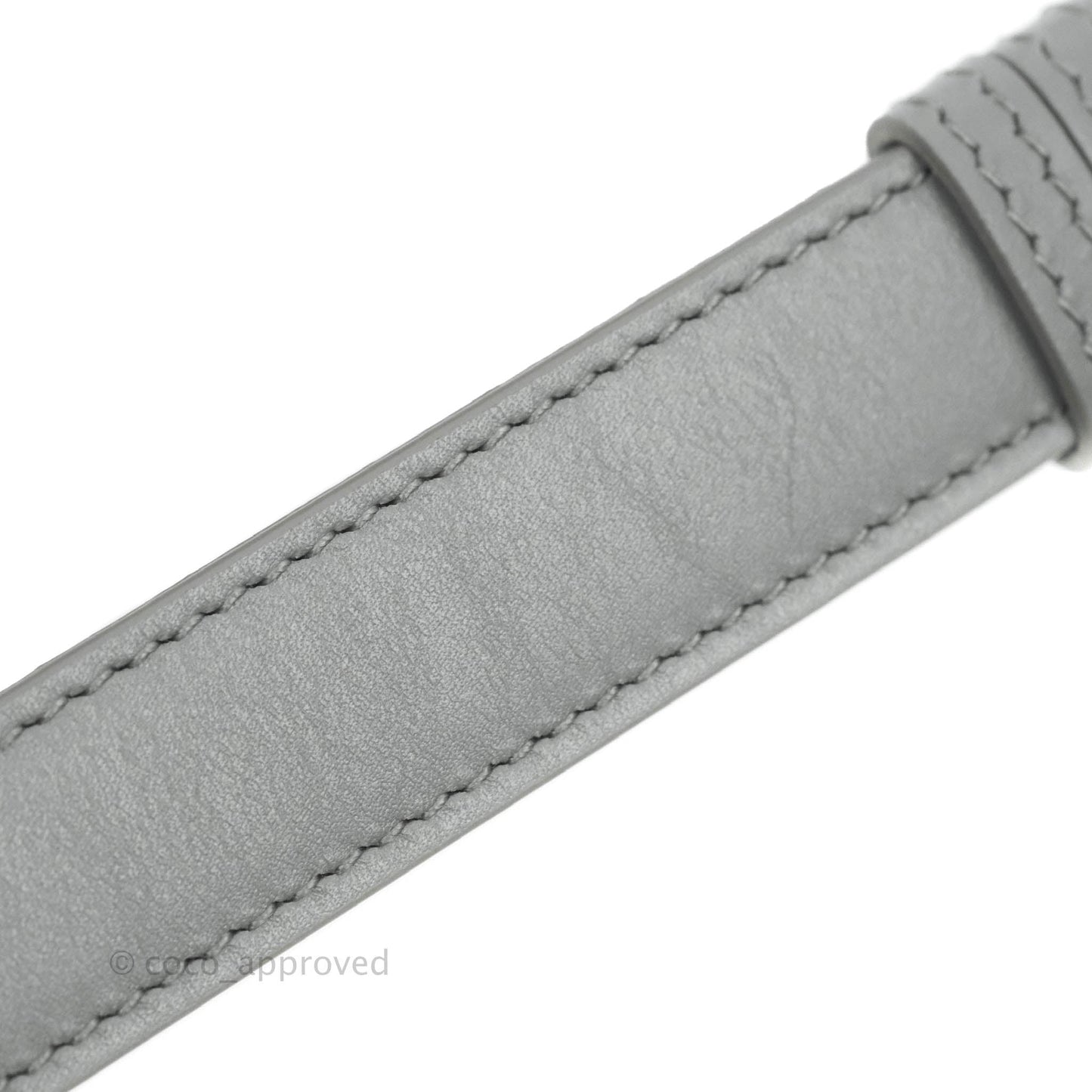 Christian Dior Box Calfskin Medium Bobby Flap Stone Grey
