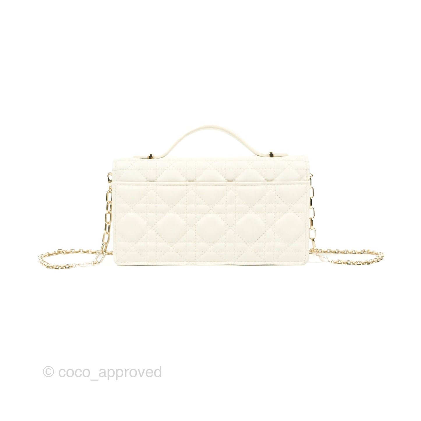 Dior Miss Dior Mini Bag Ivory White Cannage Lambskin