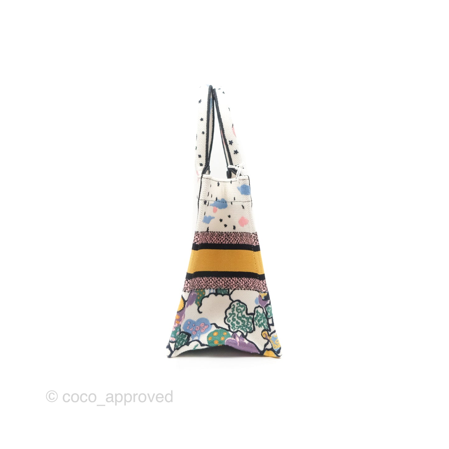 Christian Dior Small Book Tote Dior Latte Ciel de Rêve Embroidery