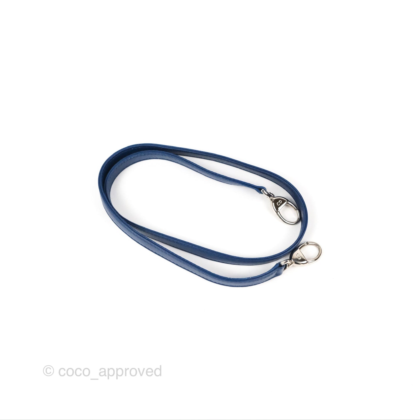 Christian Dior Medium Lady Dior Cannage Dark Blue Lambskin Silver Hardware