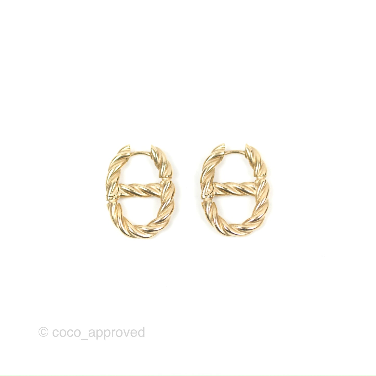 Dior 30 Montaigne Twist Earrings Gold Tone