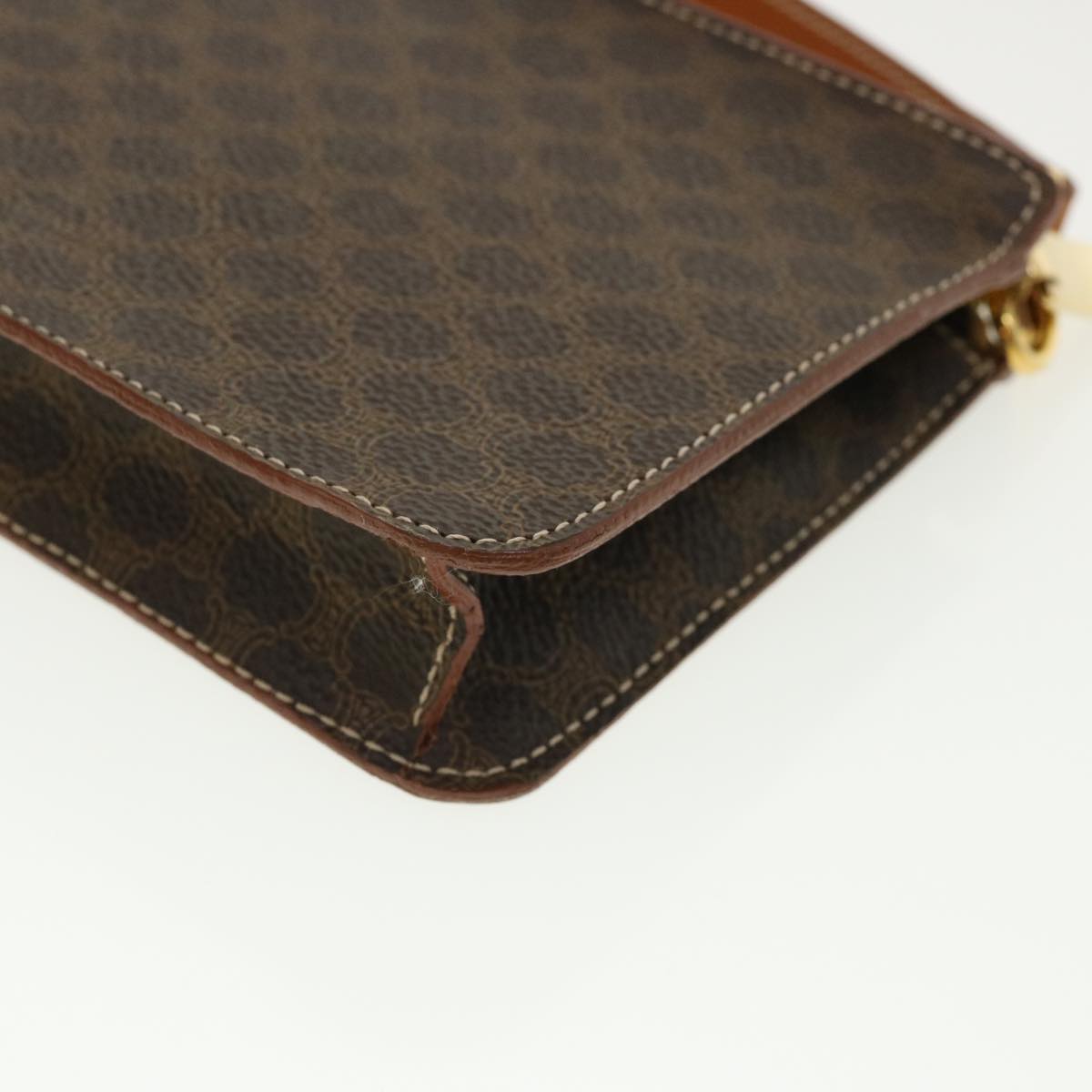 Celine Macadam Canvas Accessory Pouch Brown 32096A