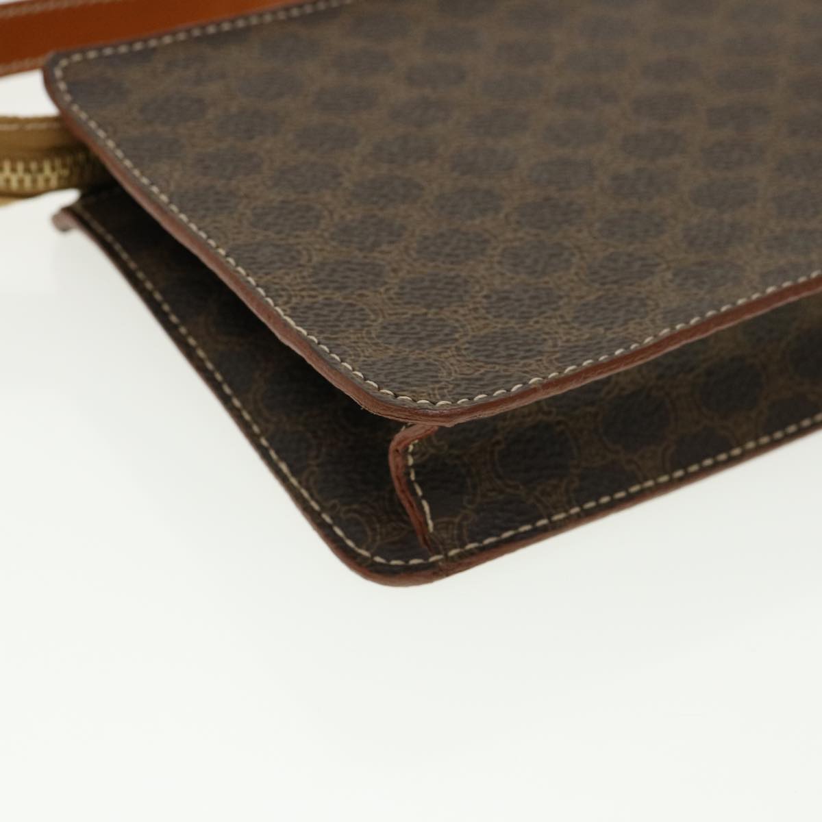 Celine Macadam Canvas Accessory Pouch Brown 32096A