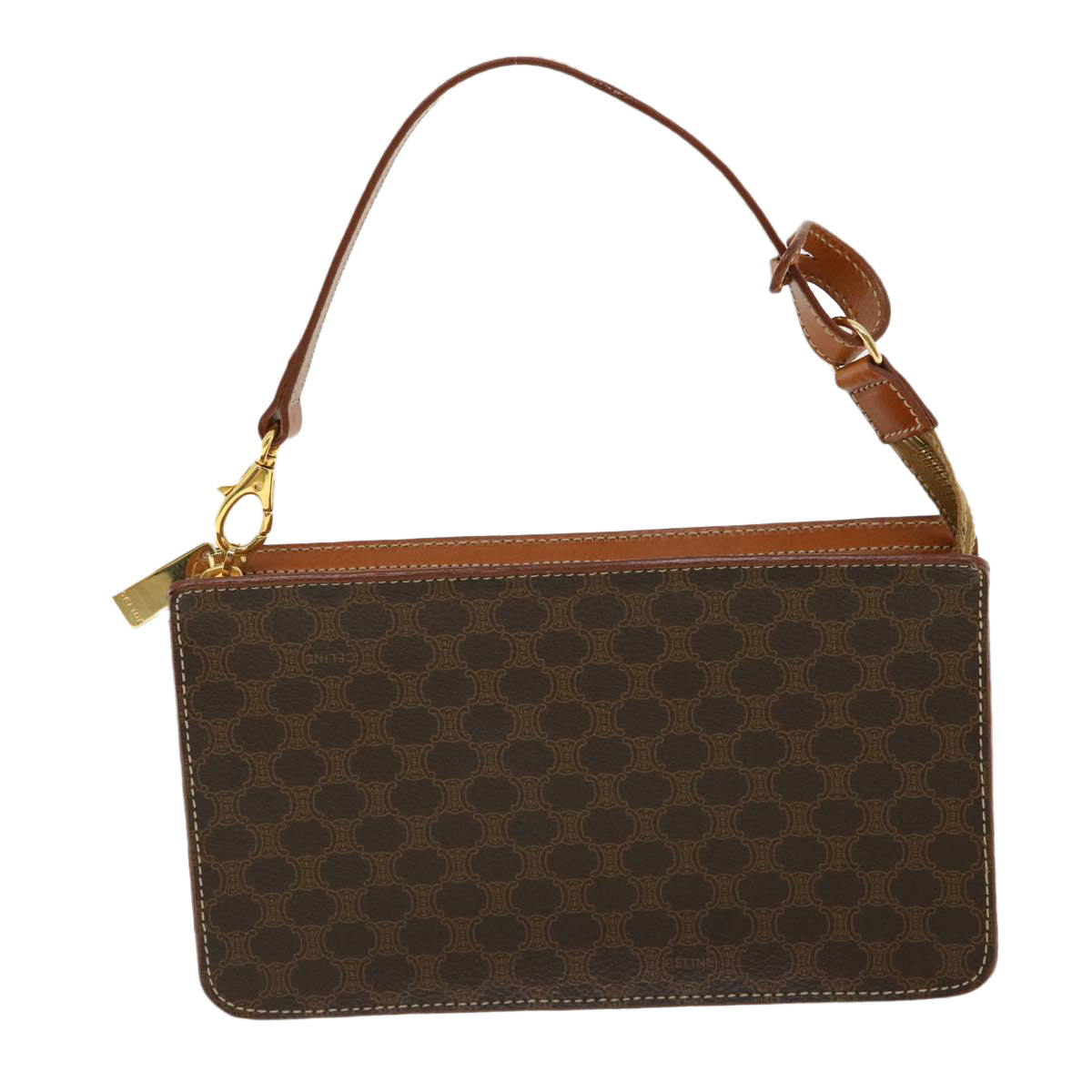 Celine Macadam Canvas Accessory Pouch Brown 32096A