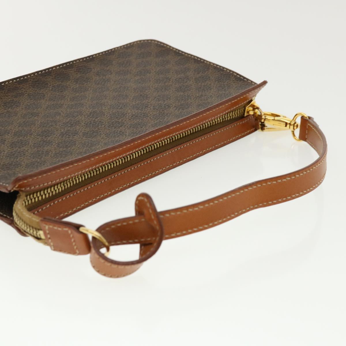 Celine Macadam Canvas Accessory Pouch Brown 32096A