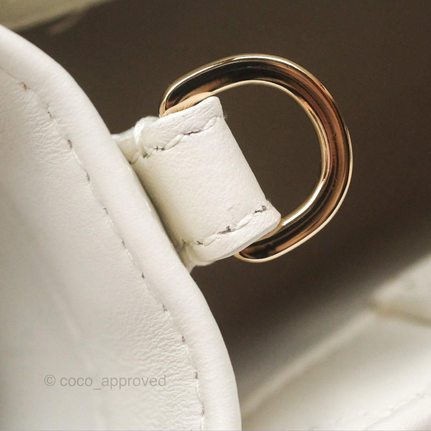 Christian Dior Mini Dior Book Tote Latte Macrocannage Calfskin Gold Hardware