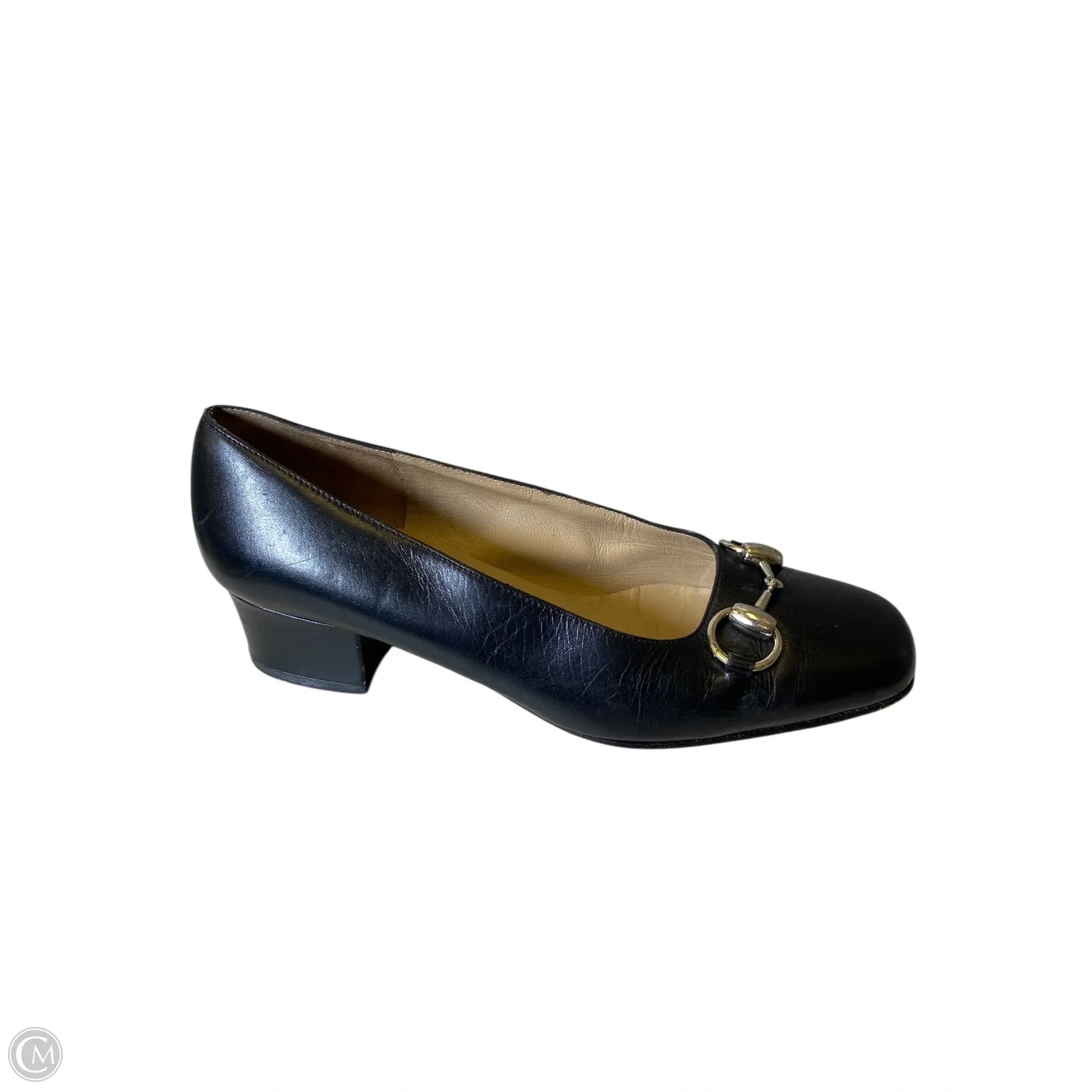 Shoes Luxury Designer By Gucci In Black, Size: 5