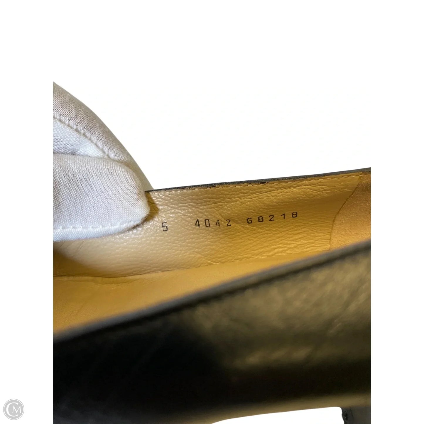 Shoes Luxury Designer By Gucci In Black, Size: 5