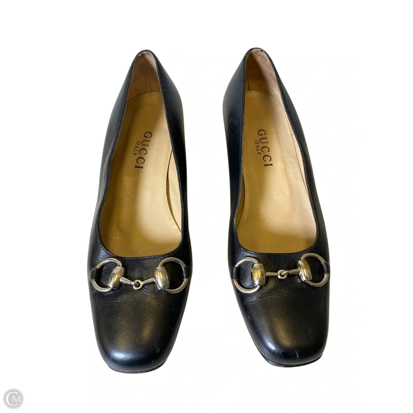 Shoes Luxury Designer By Gucci In Black, Size: 5