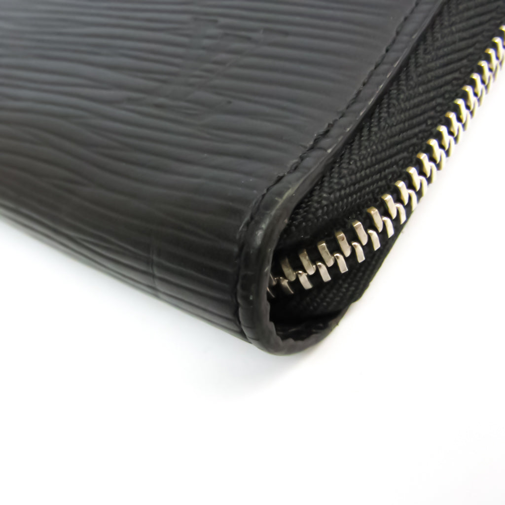 Louis Vuitton Black Leather Zippy organizer wallet accessories