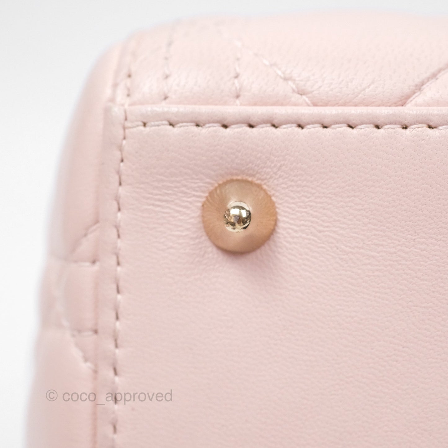 Christian Dior Medium Lady Dior Pink Lambskin Gold Hardware