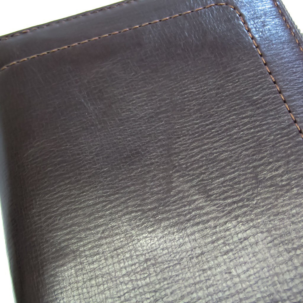 Louis Vuitton Brown Leather Zippy organizer wallet accessories