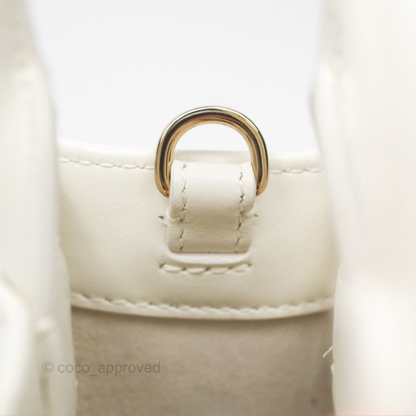 Christian Dior Mini Dior Book Tote Latte Macrocannage Calfskin Gold Hardware