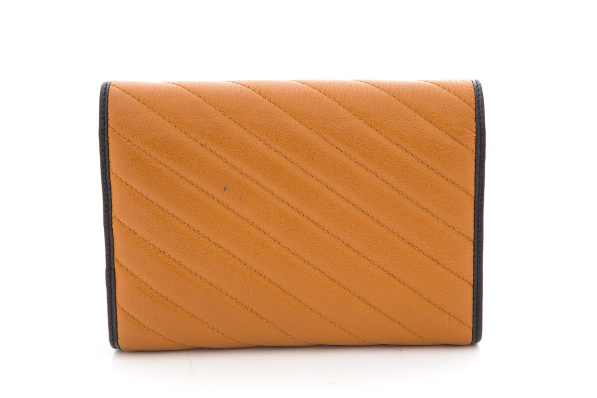 Gucci Brown Marmont Cross-Body Wallet on Chain