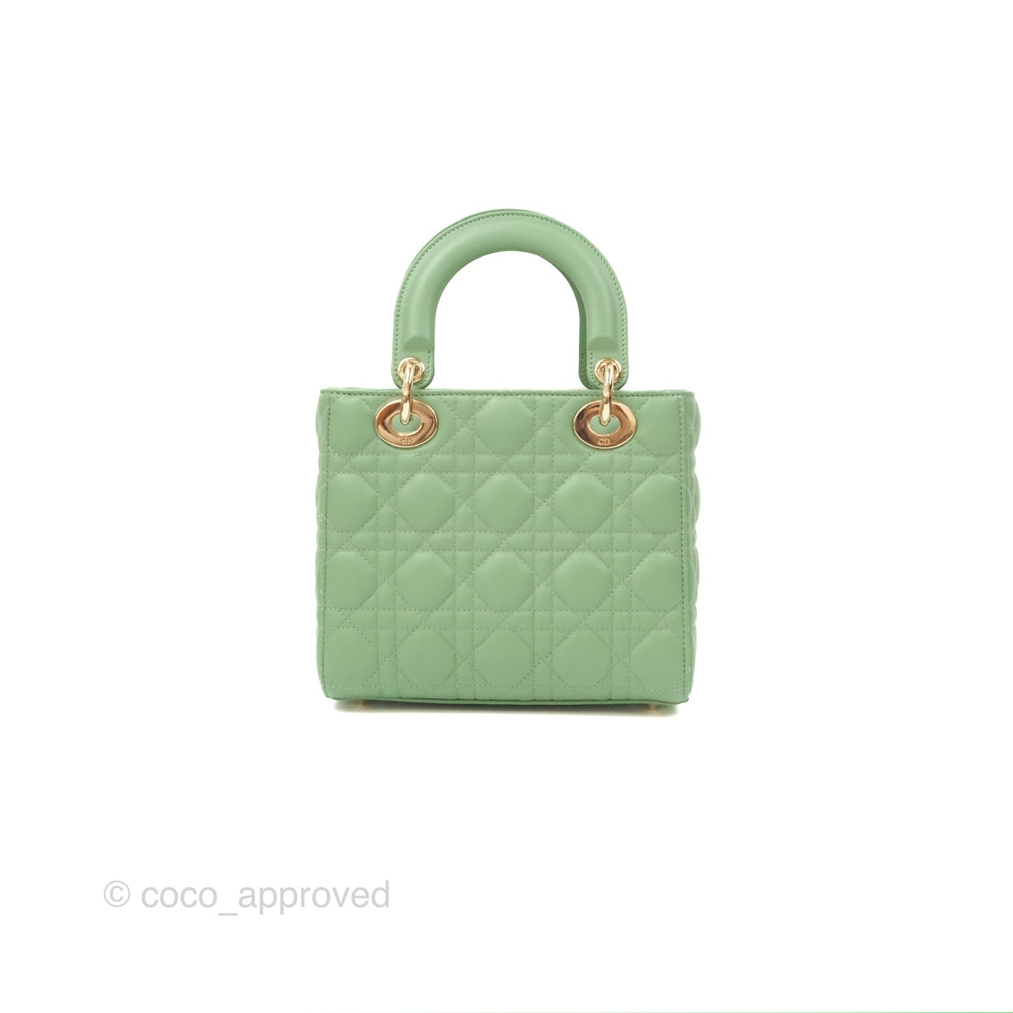 Christian Dior My ABCDior Lady Dior Avocado Green Lambskin Gold Hardware
