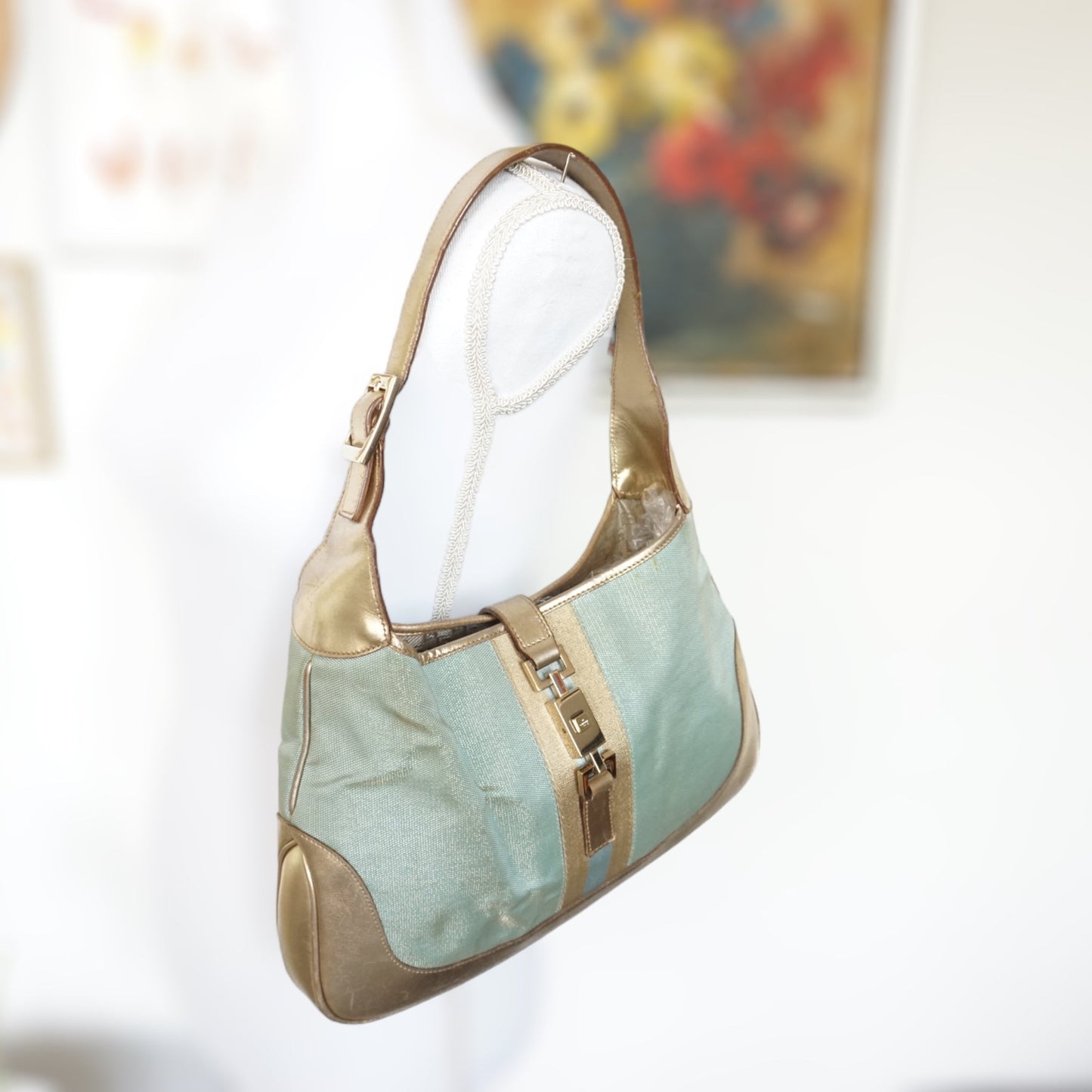 Gucci Turkis Skuldertaske