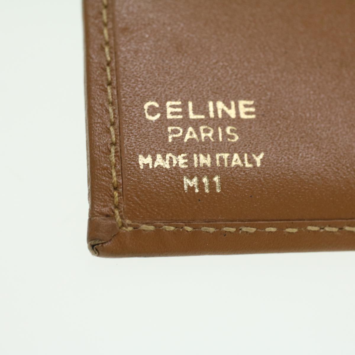 Celine Macadam Canvas Wallet PVC Leather 3Set Brown Beige 36792