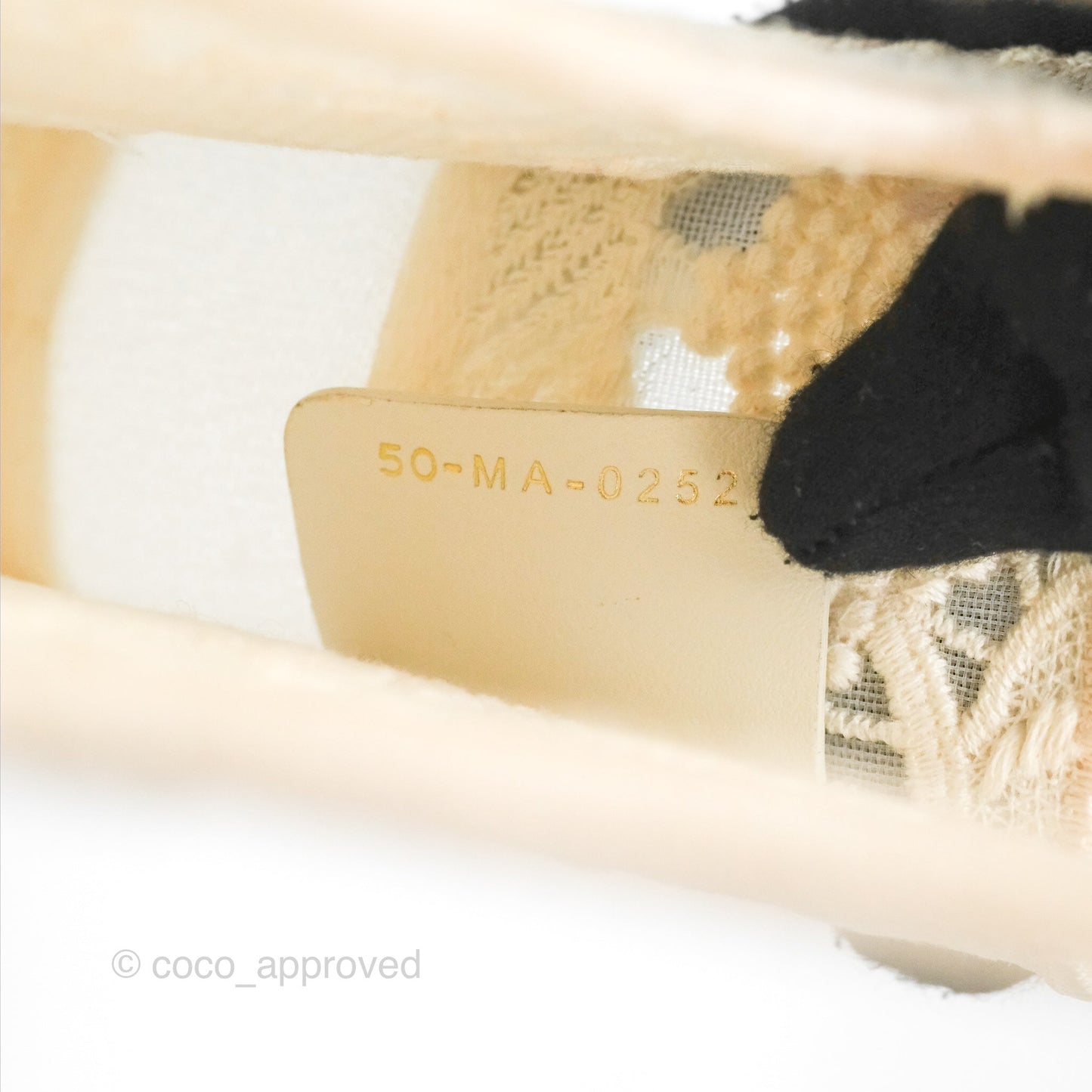 Dior Mini Book Tote Natural Macramé-Effect Embroidery