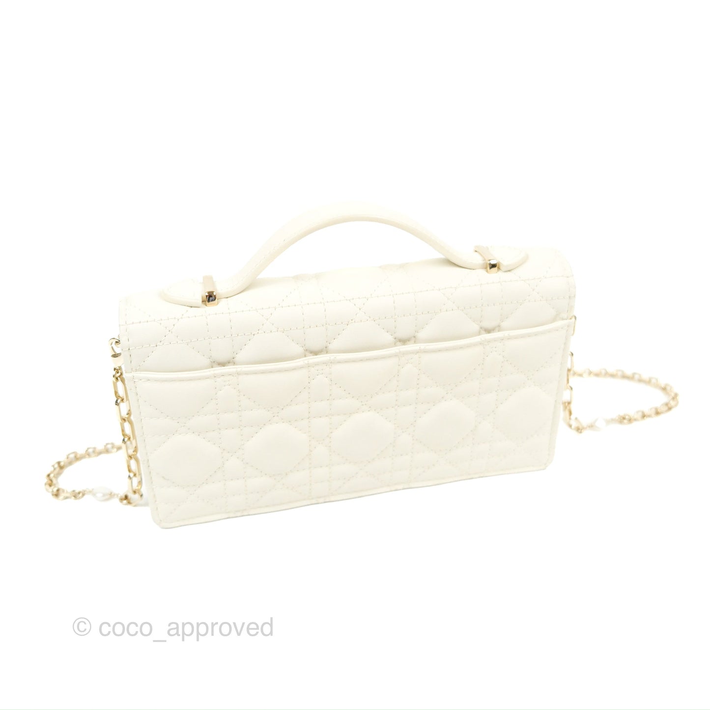 Dior Miss Dior Mini Bag Ivory White Cannage Lambskin