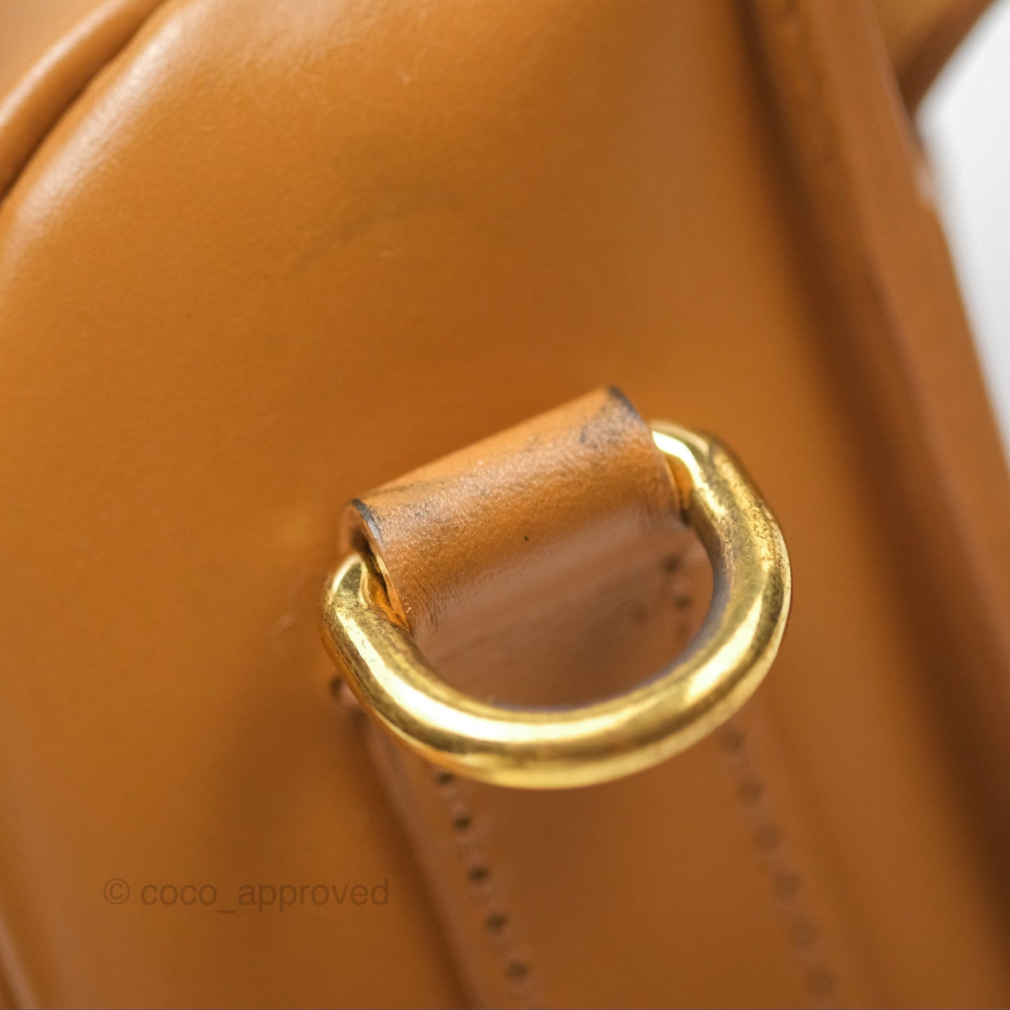 Christian Dior Medium Bobby Bag Camel Calfskin Gold Hardware
