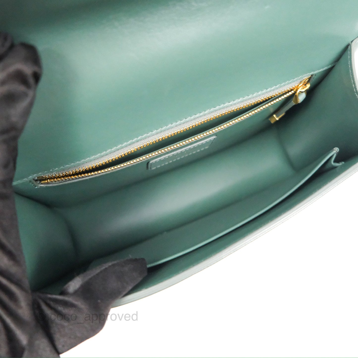 Dior 30 Montaigne Bag Teal Green Box Calfskin