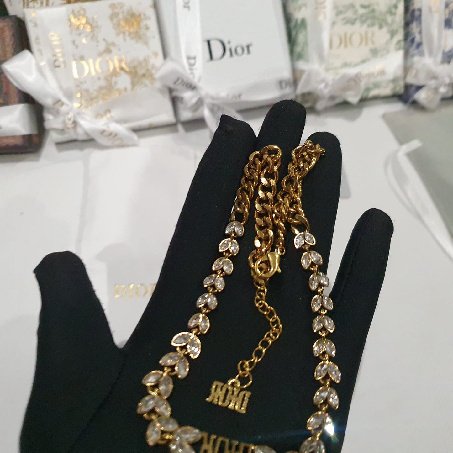 Christian Dior Necklace, bracelet and earrings