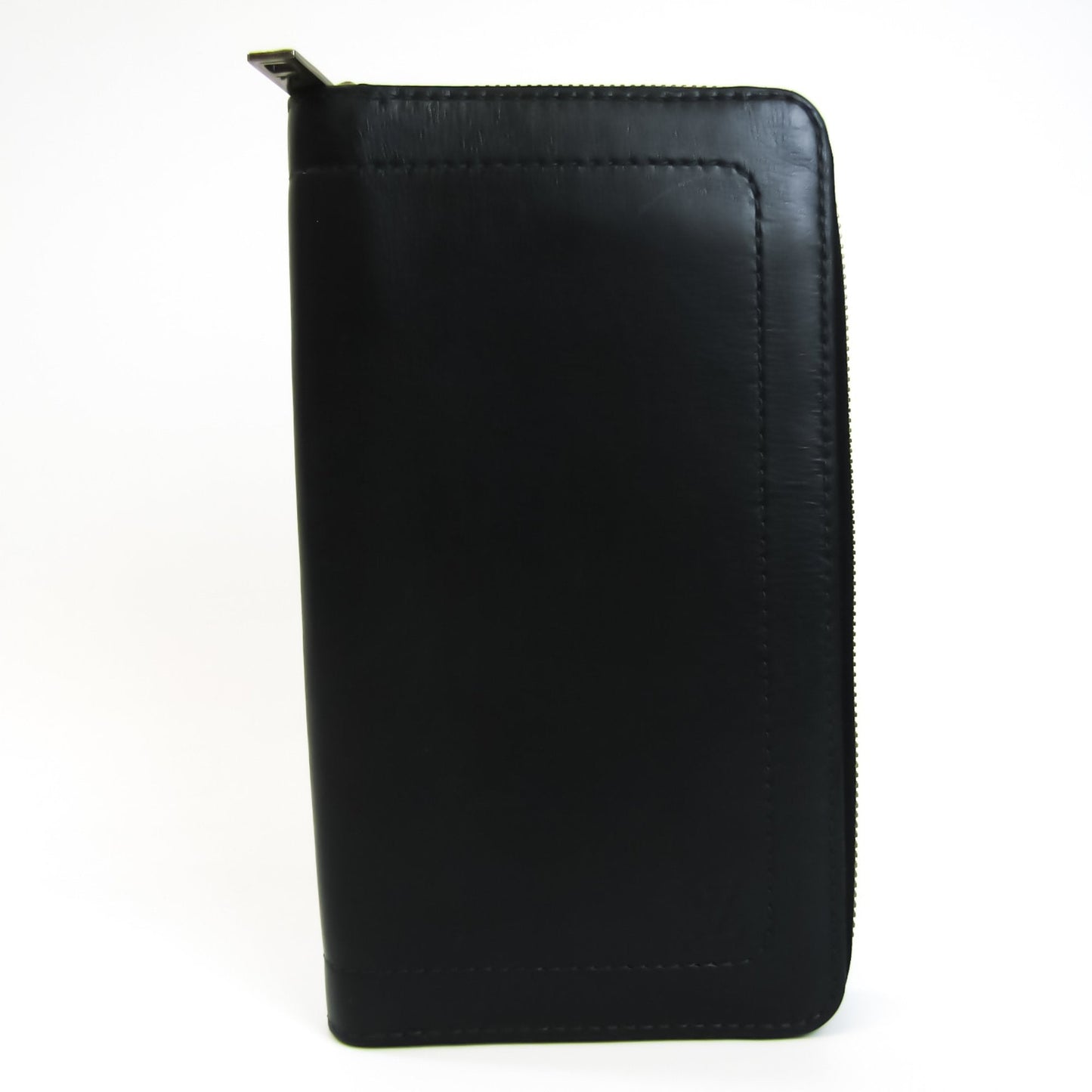 Louis Vuitton Black Leather Zippy organizer wallet accessories