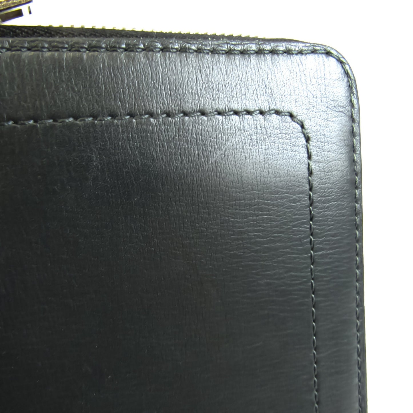 Louis Vuitton Black Leather Zippy organizer wallet accessories