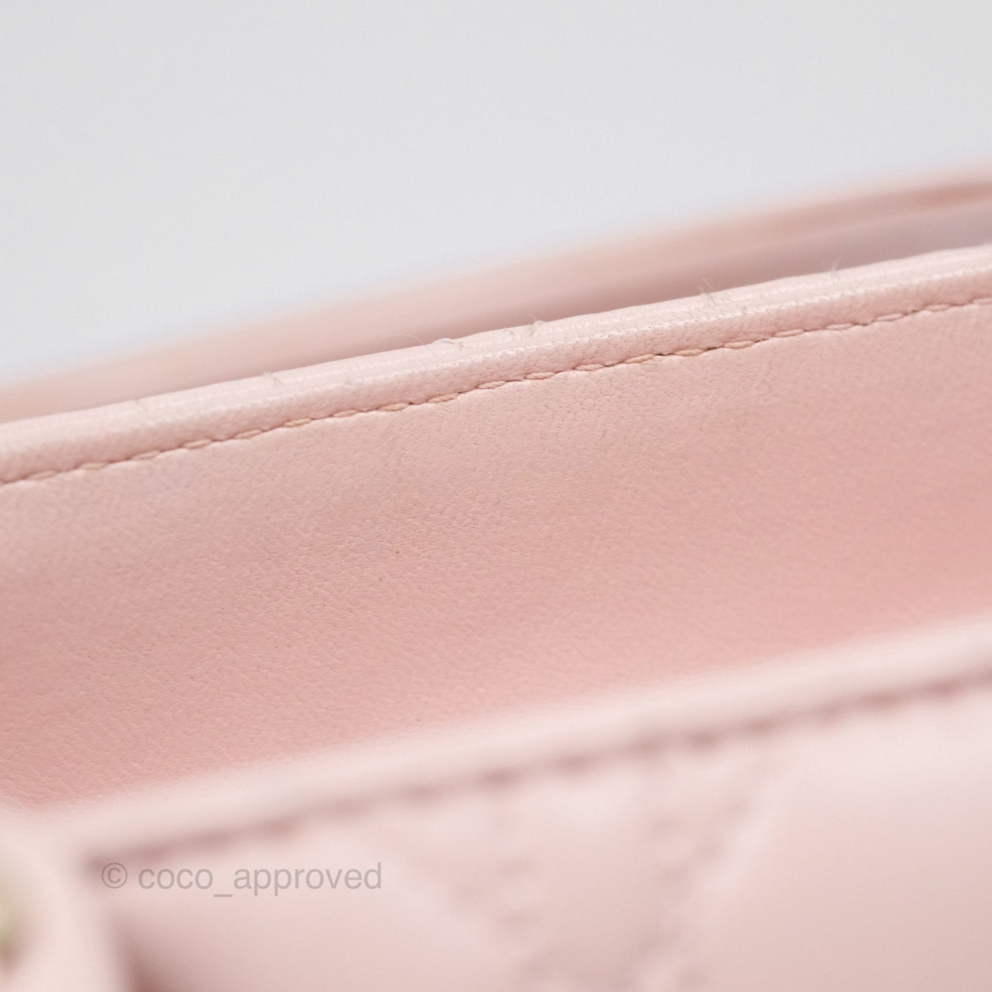 Christian Dior Medium Lady Dior Pink Lambskin Gold Hardware