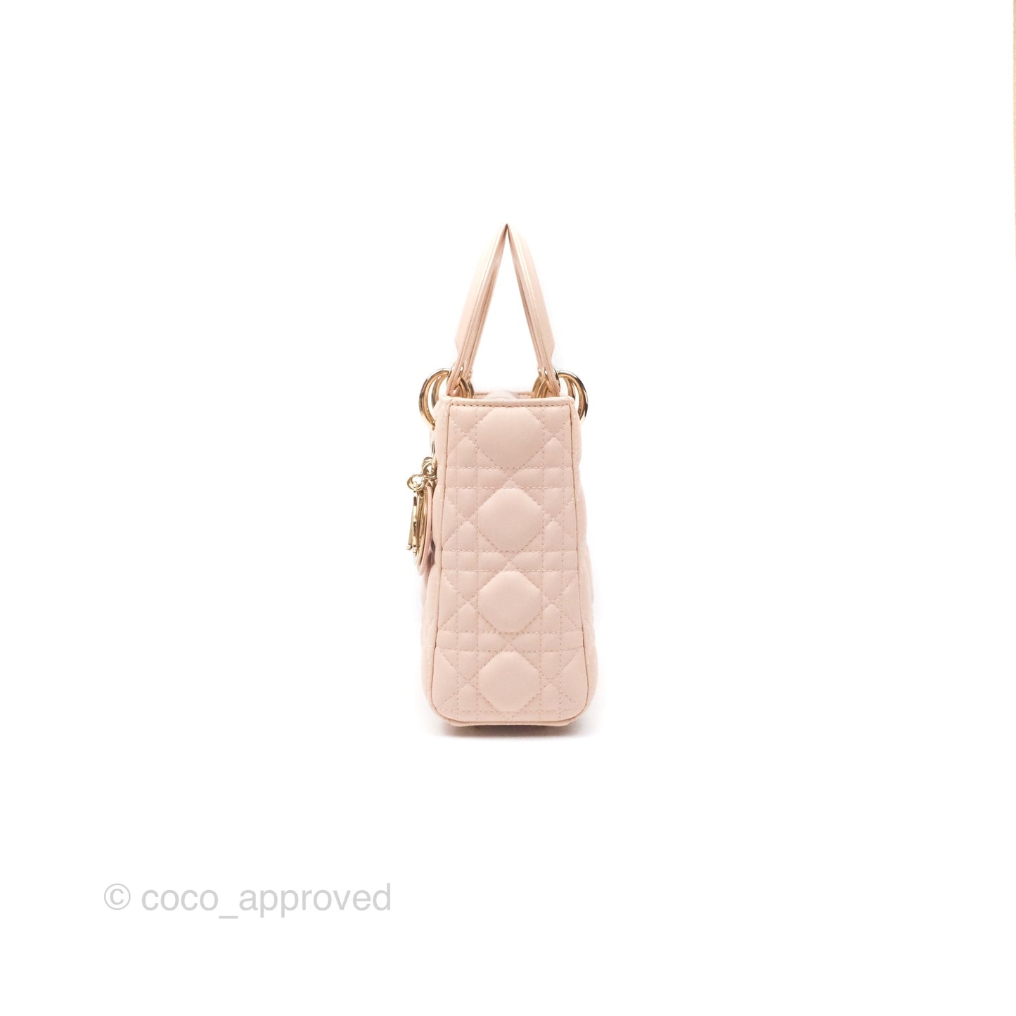 Christian Dior Lambskin My ABCDior Lady Dior Pink Gold Hardware