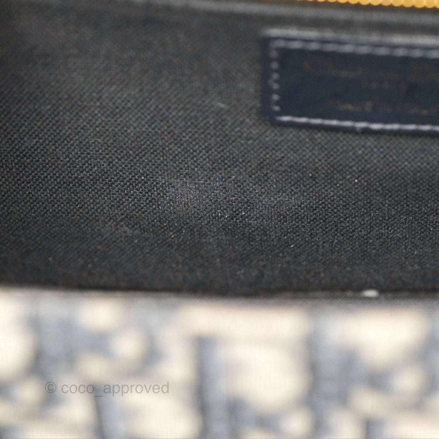 Christian Dior 30 Montaigne with Chain Blue Dior Oblique Jacquard