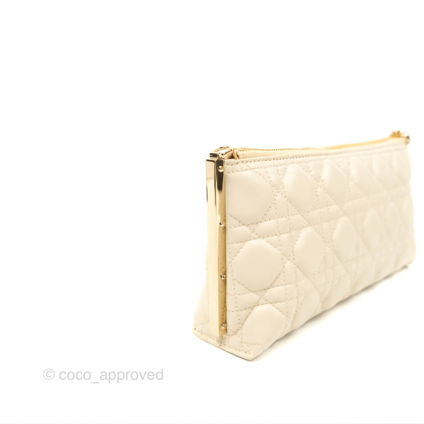 Dior Club Bag Dusty Ivory Cannage Lambskin