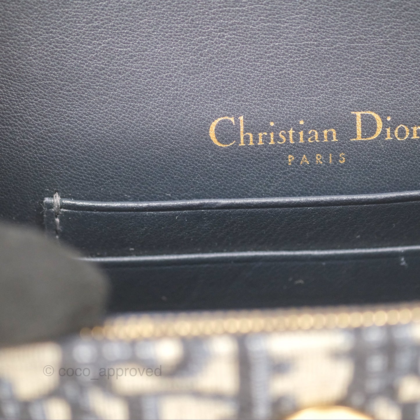 Christian Dior Blue Dior Oblique Jacquard Saddle Belt Pouch