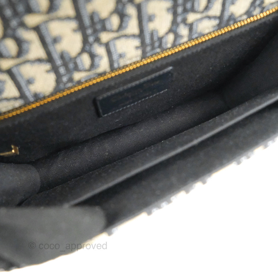 Dior 30 Montaigne Bag Blue Dior Oblique Jacquard