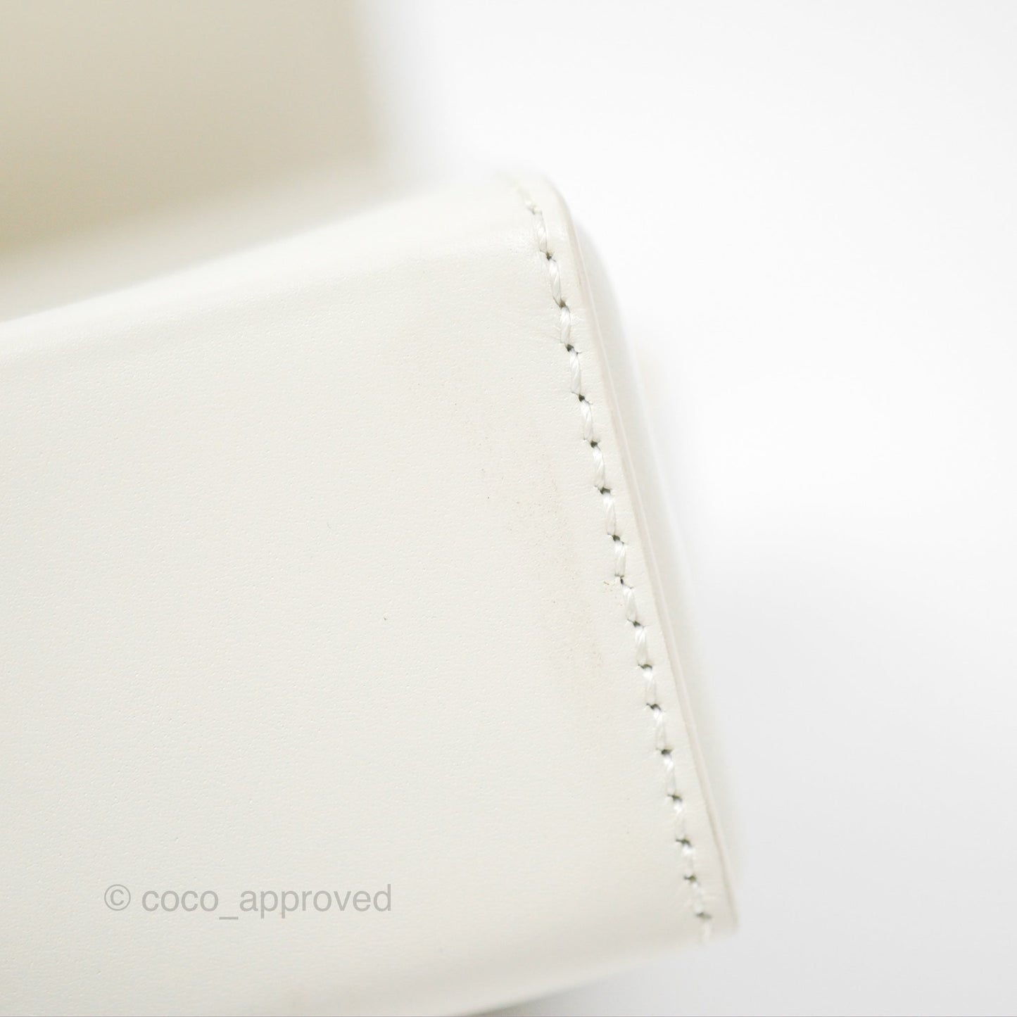 Christian Dior 30 Montaigne Box Bag White Calfskin