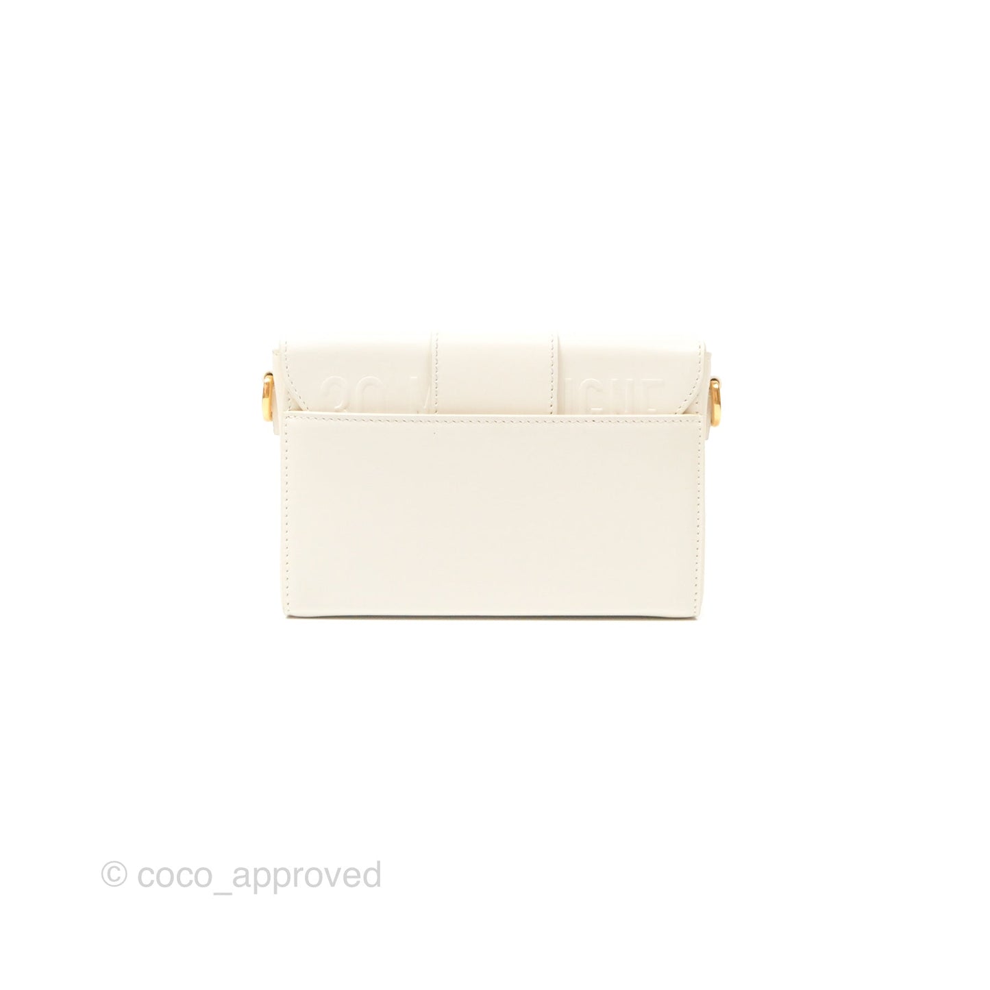 Christian Dior 30 Montaigne Box Bag White Calfskin