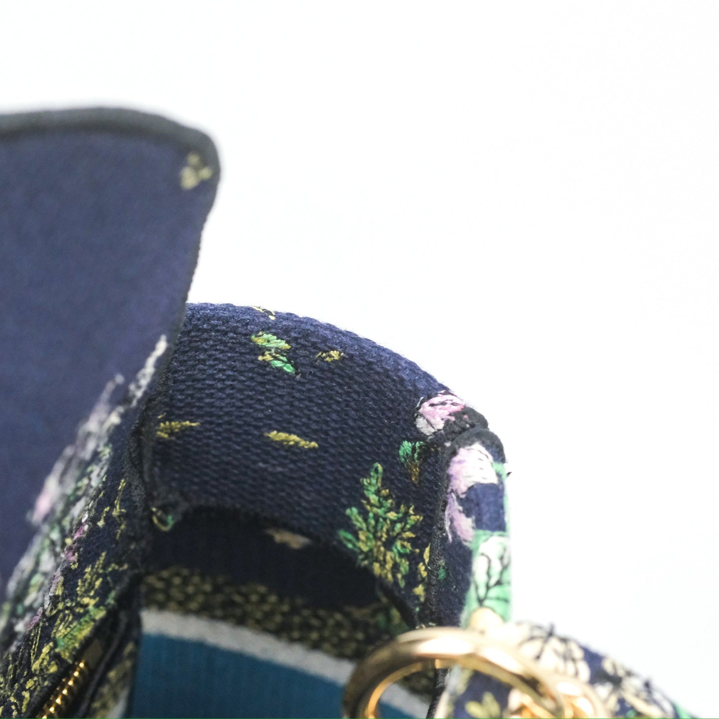 Christian Dior Medium Lady D-Lite Bag Blue Dior Multicolor Constellation Embroidered