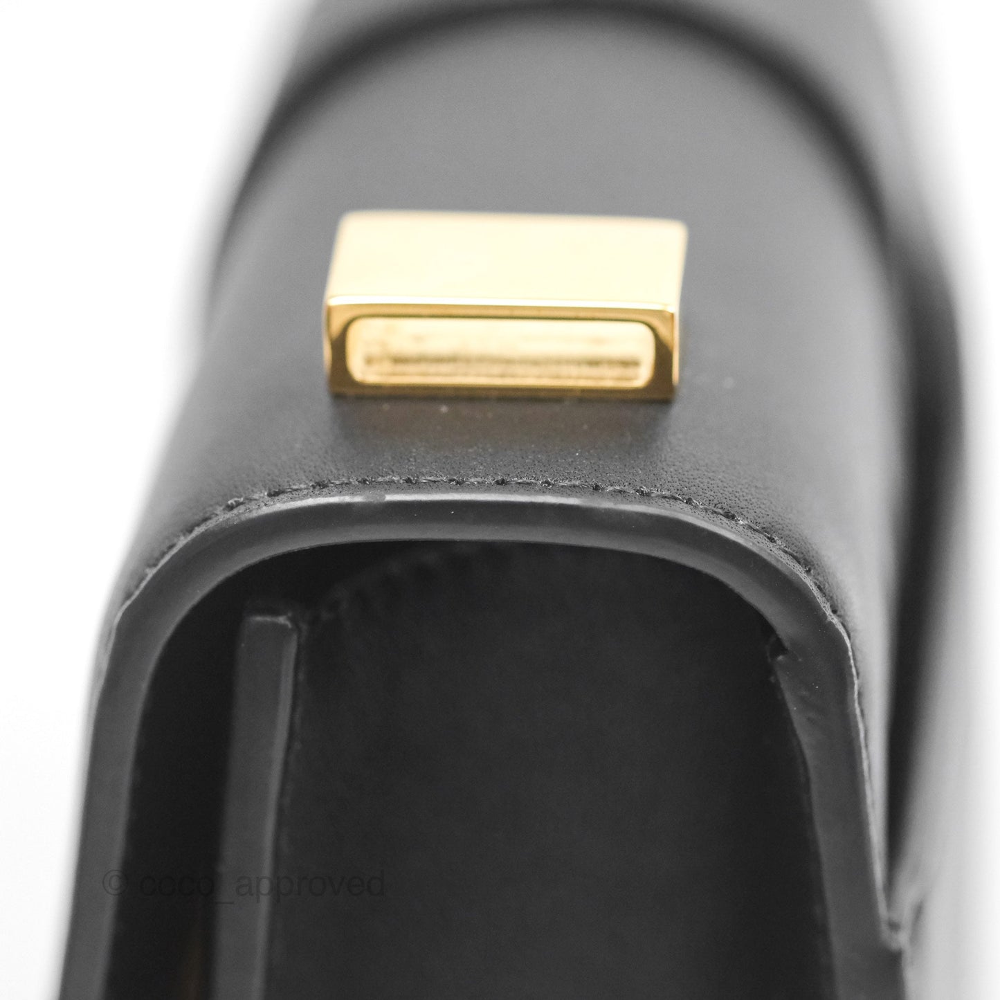 Christian Dior Small 30 Montaigne Bag Black Calfskin Gold Hardware
