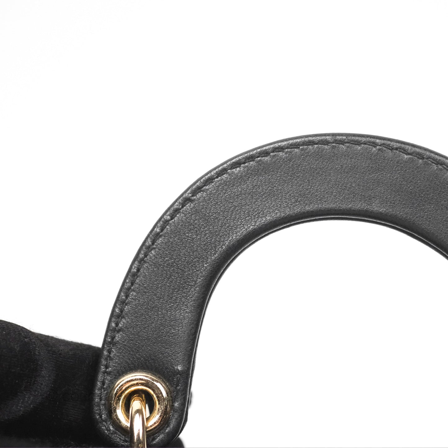 Christian Dior Micro Lady Dior Black Lambskin Gold Hardware
