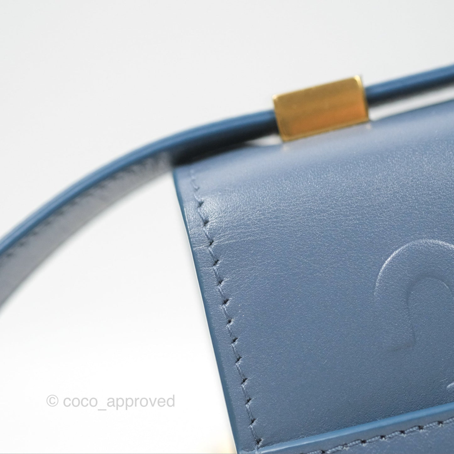 Dior 30 Montaigne Bag Blue Box Calfskin