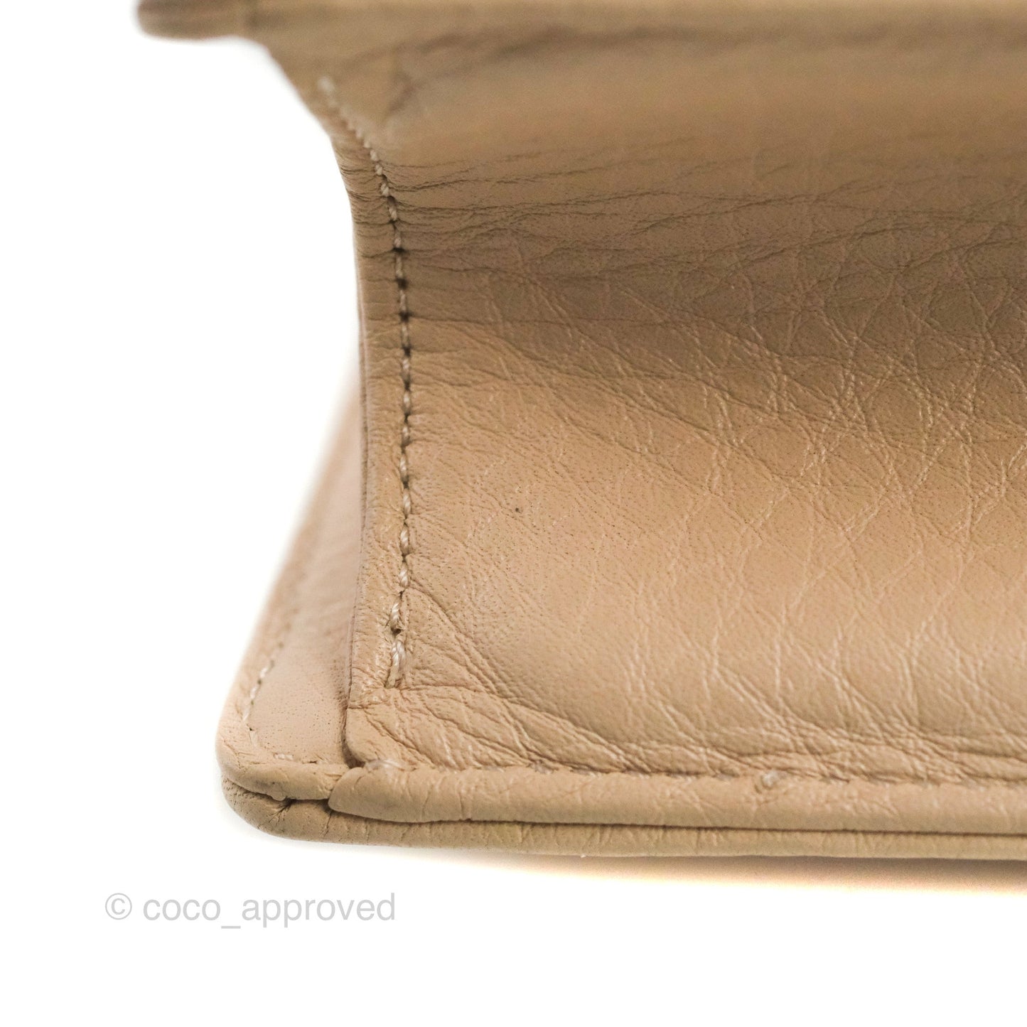 Christian Dior Small Diorama Calfskin Flap Bag Nude Pink Gold Hardware