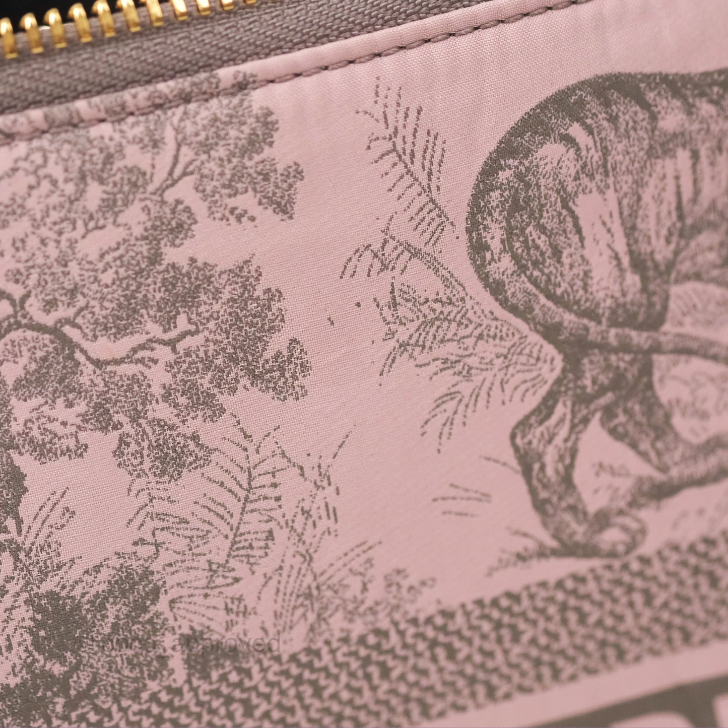 Dior Medium DiorTravel Nomad Pouch Pink Grey Toile de Jouy Reverse Technical Fabric