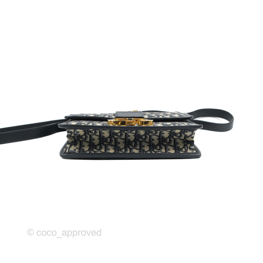 Dior 30 Montaigne Bag Blue Dior Oblique Jacquard