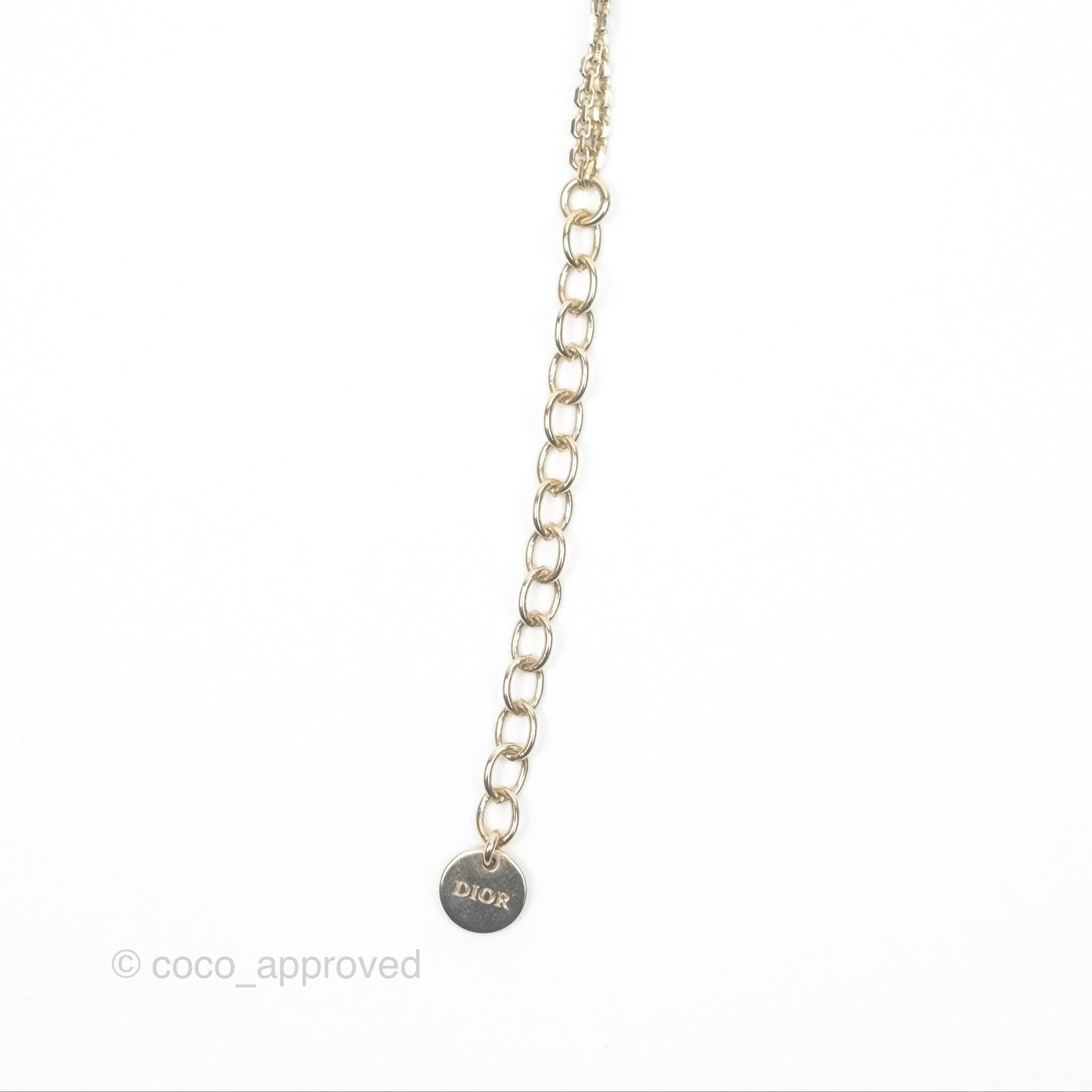 Christian Dior Double Necklace Bee Star Clover Crystals Pearls Gold Tone
