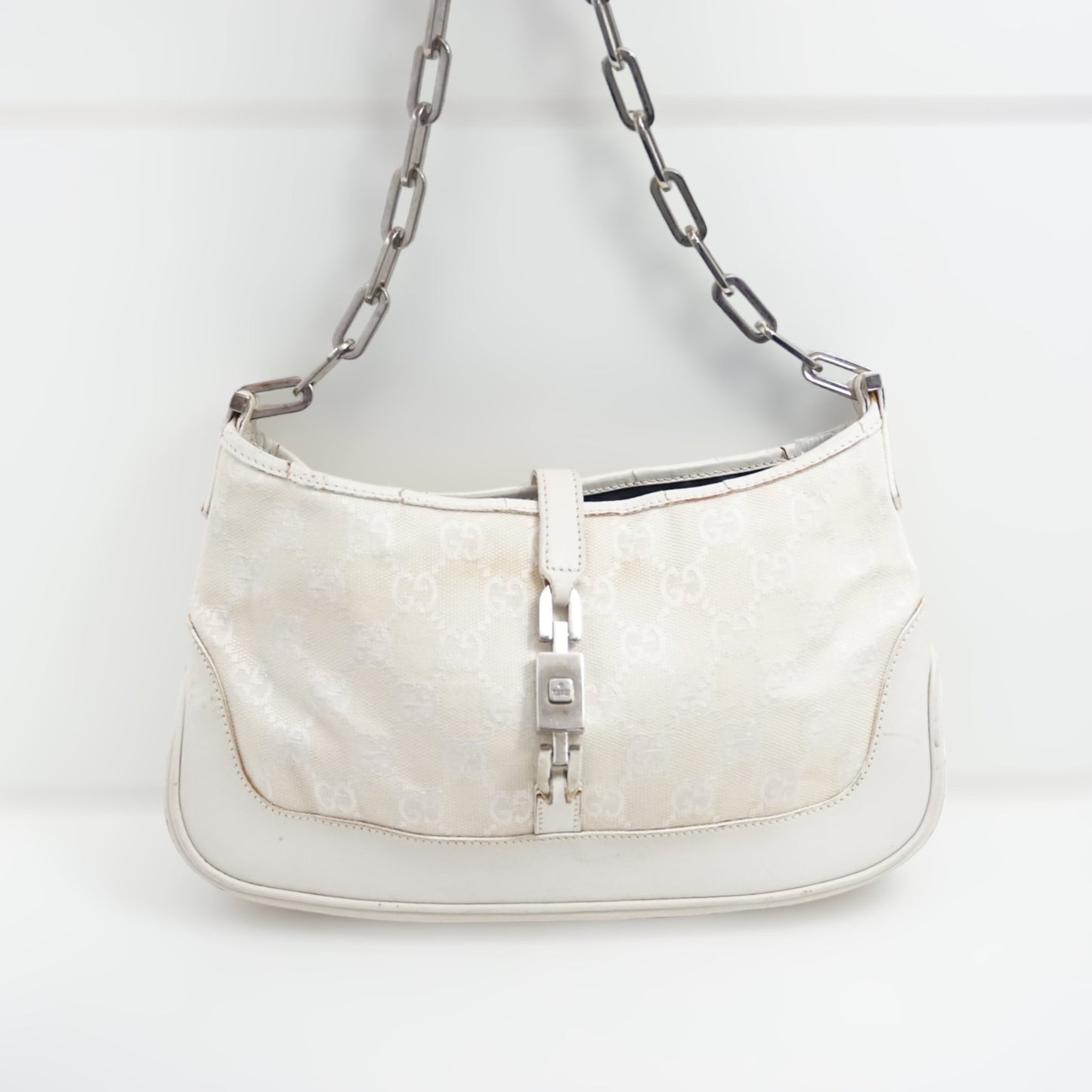 Gucci Hvid Skuldertaske