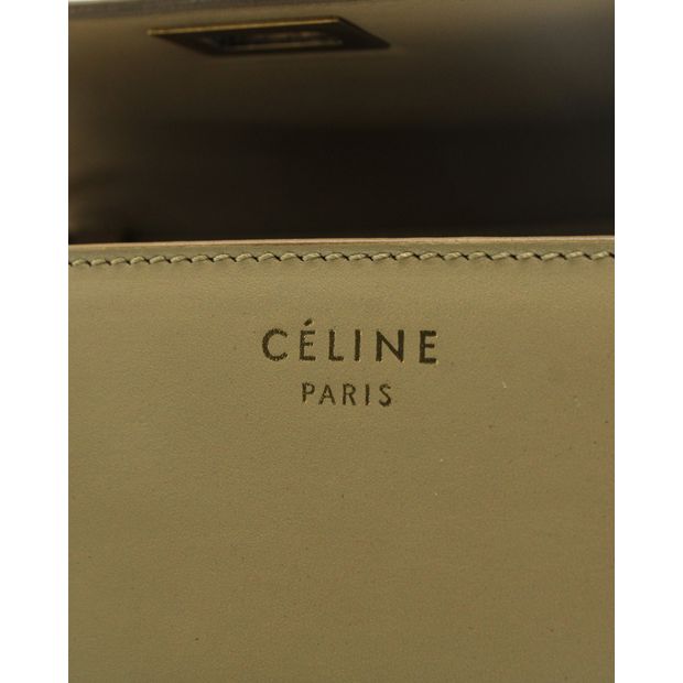 Celine Beige Medium Classic Box Crossbody Bag